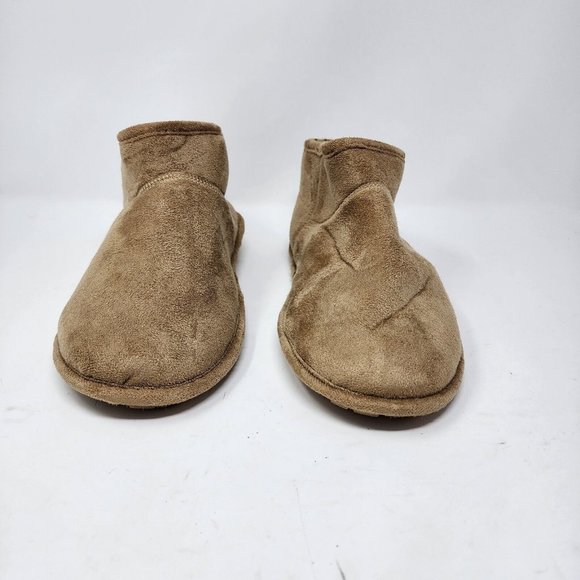 Totes Toasties Women’s Large Size 8-9 Memory Foam Bootie Desert Beige New - Picture 6 of 10